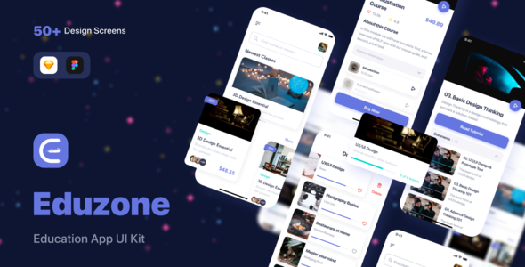 Eduzone - Education App UI Kit