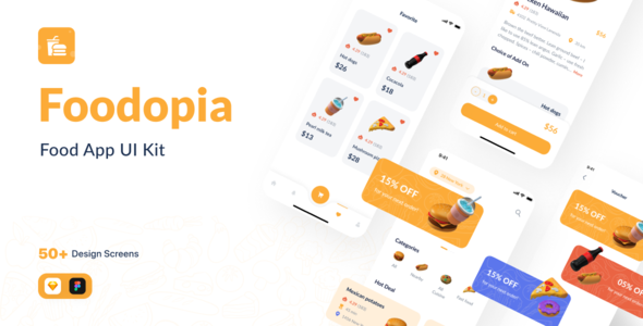 Foodopia - F&B App UI Kit