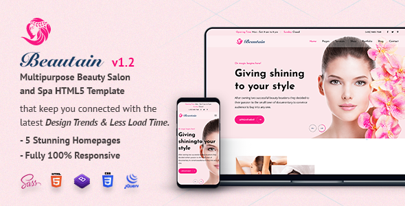 Beautain | Multipurpose Beauty Salon and Spa HTML5 Template