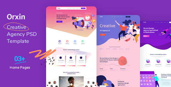 Orxin - Creative Agency PSD Template