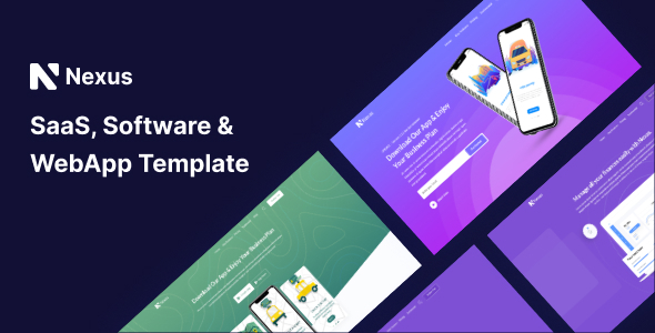 Nexas - Saas & Software Landing Page Template