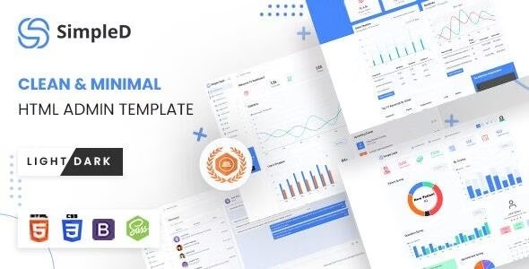 SimpleD - Laravel Vue, React JS HTML SCSS Admin Template