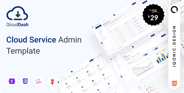 QloudDash - Cloud Service Admin Template