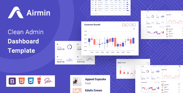 Airmin | Laravel HTML SCSS Admin Template
