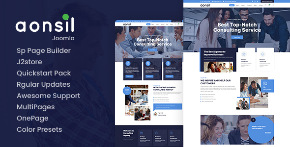 Aonsil - Joomla 6 Responsive Multipurpose Joomla Template