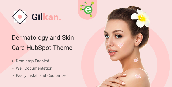 Product preview supplied for Gilkan - Dermatology and Skin Care HubSpot Theme