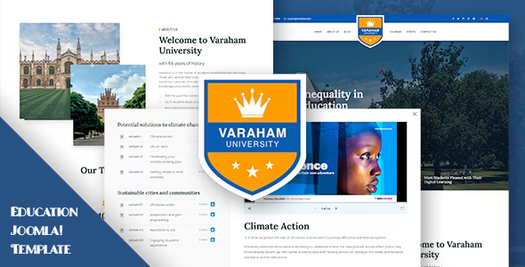 Varaham - Education University Joomla 6 Template