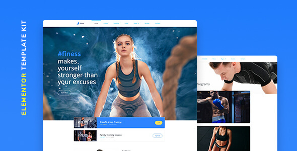Finess – Fitness Elementor Template Kit