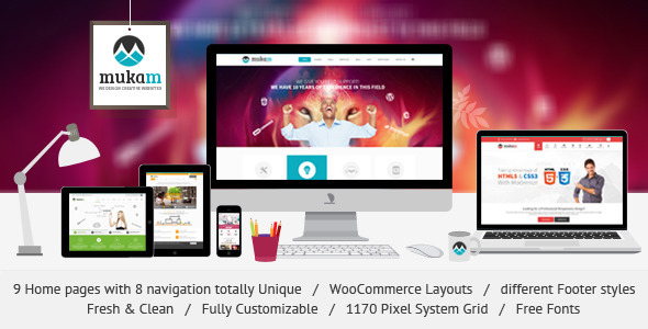 MukamMulti Purpose PSD Theme product preview