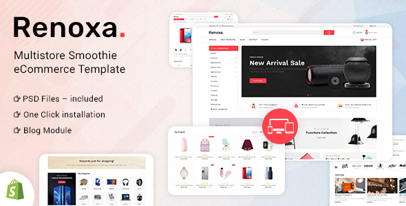 Preview image for Renoxa Multipurpose E-commerce Shopify Template