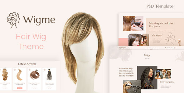Wigme - Beauty Salon PSD