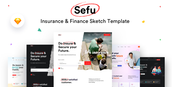 Sefu - Insurance & Finance Sketch Template listing image