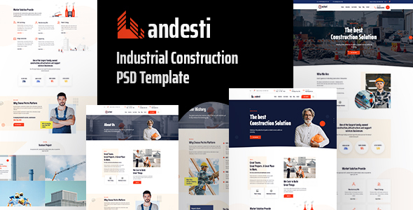 Andesti - Industrial  PSD Template listing image