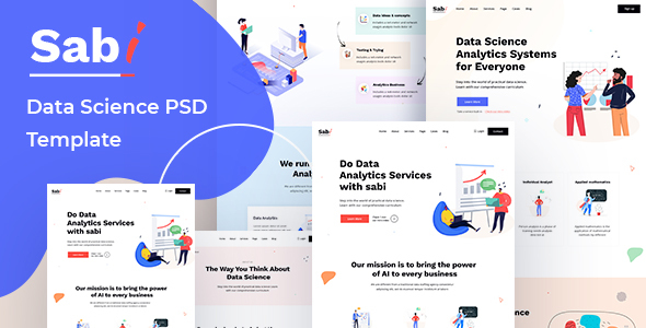 Sabi - Digital Data Science PSD Template