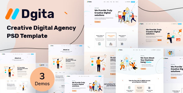 Dgita - Creative Dgital Agency PSD Template