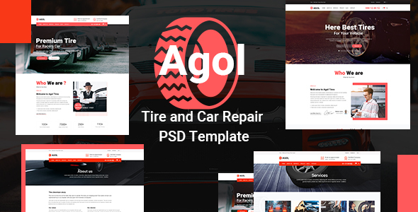 AGOL - Tire and Car Repair PSD Template
