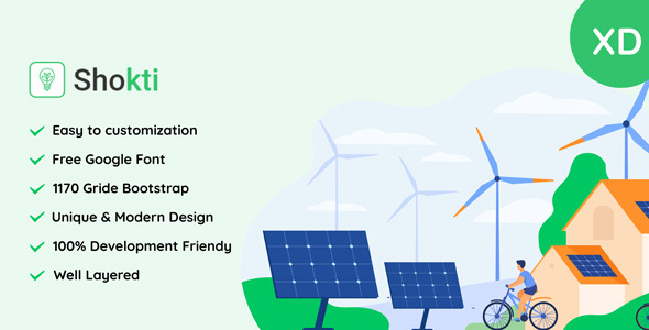 Sokti - Renewable Energy XD Template listing image