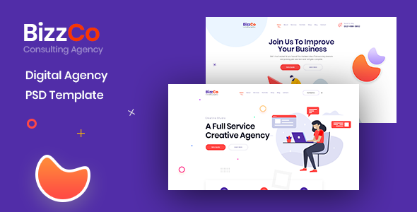 BizzCo - Creative Agency PSD Template