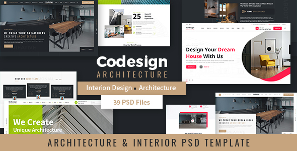 CoDesign - Architecture & Interior PSD Template