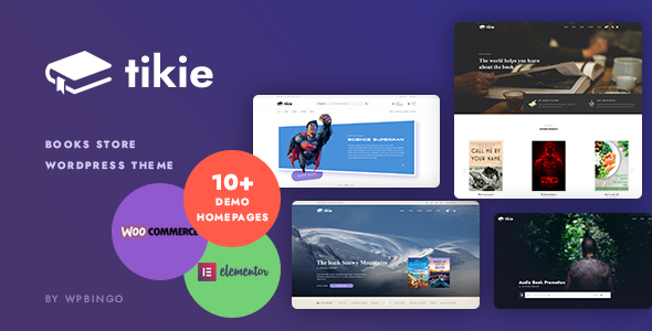 Tikie – Book Store WooCommerce WordPress Theme with AI