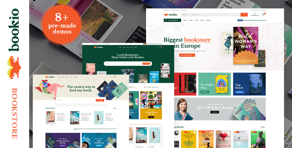 Bookio – Book Store WooCommerce WordPress Theme with AI