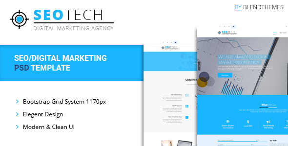 SEOTECH - SEO / Digital Marketing PSD Template