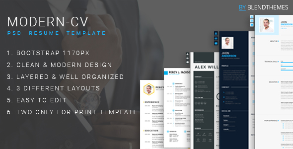 Modern-CV - Personal Resume Template