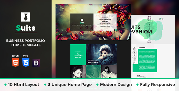 Suits - Fashion HTML Template