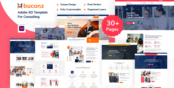 Buconz – Multi-Purpose Consulting Business XD Template