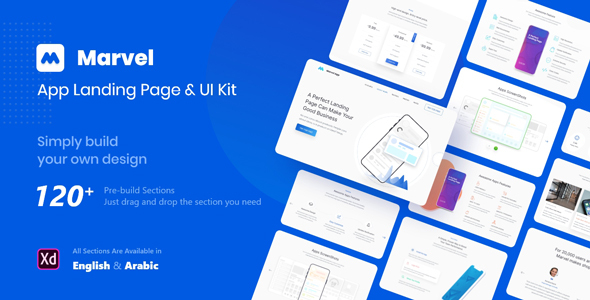 Marvel App Landing Page
