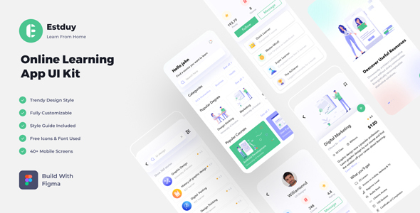 E-Study | Online Learning Mobile App
