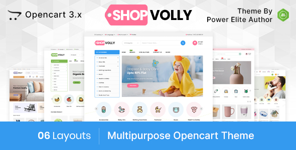 Product preview supplied for ShopVolly  - Multipurpose OpenCart 3 Theme For Kids & Toys