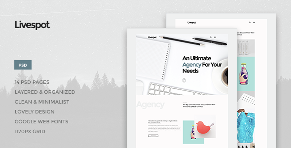 Livespot - Creative Agency PSD Theme