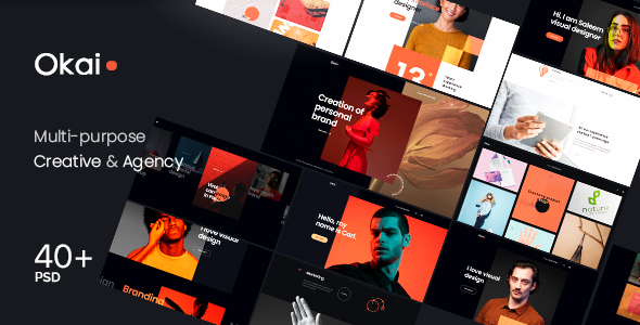 Okai - Multipurpose Creative Agency PSD Template