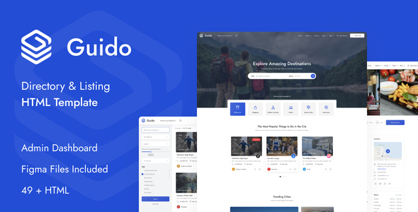 Guido - Directory & Listing HTML Template product preview
