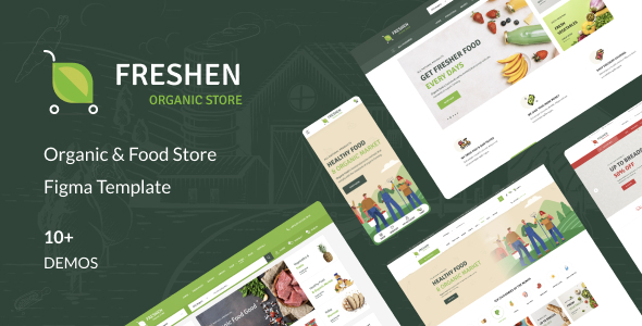 Preview image for Freshen - Organic & Food Store Figma Template