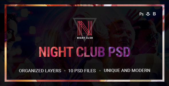 Product preview supplied for Night Club - Event, DJ, Party, Music PSD Template
