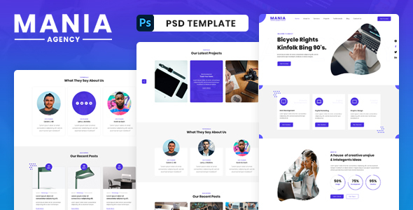 Mania - Digital Agency Portfolio Template