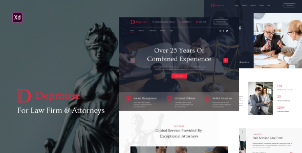 Deprouse - Lawfrim & Attorneys Website Template