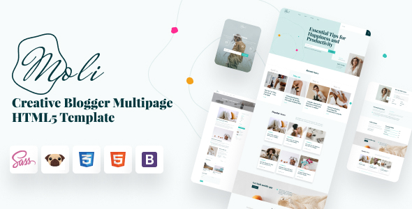 Moli - Personal Blog HTML 5 Template