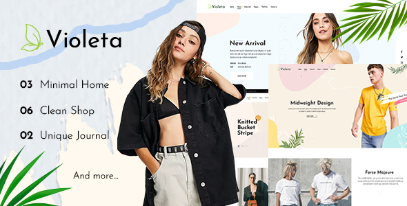 Violeta - Minimal Shop PSD Template