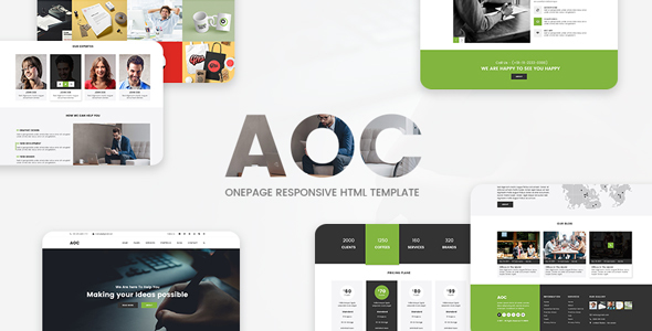 AOC - Onepage Responsive Html Template