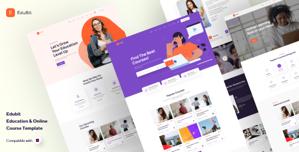 EduBit - Education & Online Course Adobe XD Template
