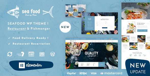 Preview image for Pesce - Seafood Restaurant WordPress