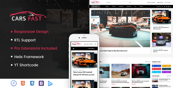 CarsFast - Responsive Cars Joomla Template