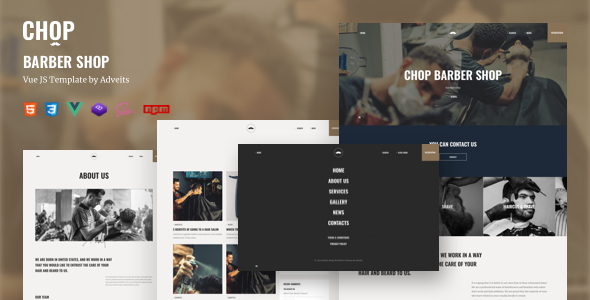 Chop - Barber Shop Vue JS Template