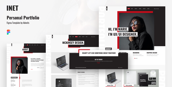 Inet - Personal Portfolio Figma Template