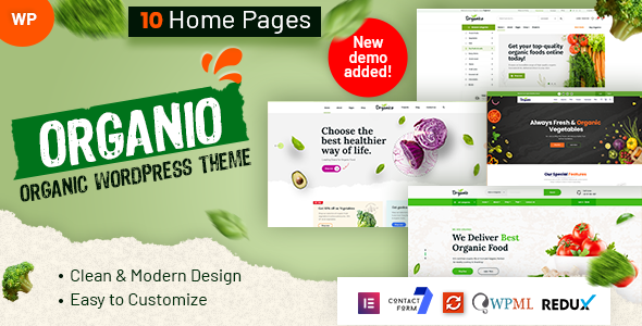 Preview image for Organio - Organic Food Store WordPress