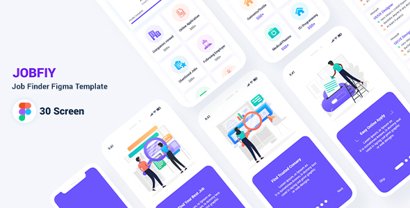 Preview image for Jobfiy - Job Finder Figma Template