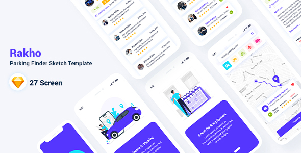 Rakho – Parking Finder Sketch Template listing image